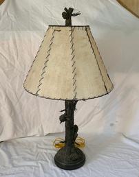 Pine Motif Lamp with Shade 202//258
